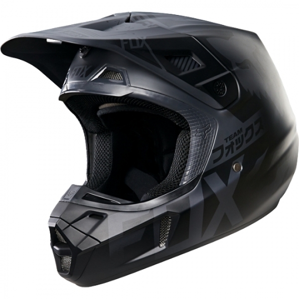 Fox V2 Union Helmet Matte Black (MX16) (2016), Matt-black 
Fox V2 Union Helmet Matte Black (MX16) (2016), Matt-black