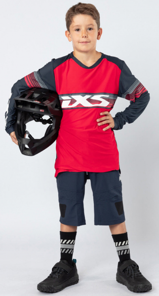 Велоджерси IXS Kids Trigger Lite 1.1, Red/Marine - купить в Москве