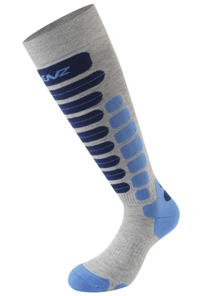 Носки LENZ Носки Skiing 2.0 Light Grey/Blue - купить в Москве