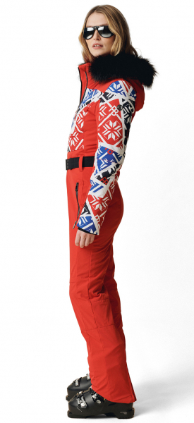 Горнолыжный комбинезон Poivre Blanc Комбинезон горнолыжный W24-0831-WO Print Scarlet Red - купить в Москве