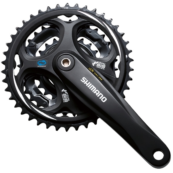 

Shimano FC-M311-L, 170мм, 48X38X28T, без защиты (0), Black