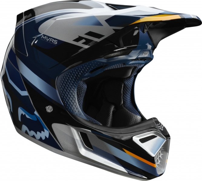 

Fox V3 Motif Helmet (2019), Blue/silver