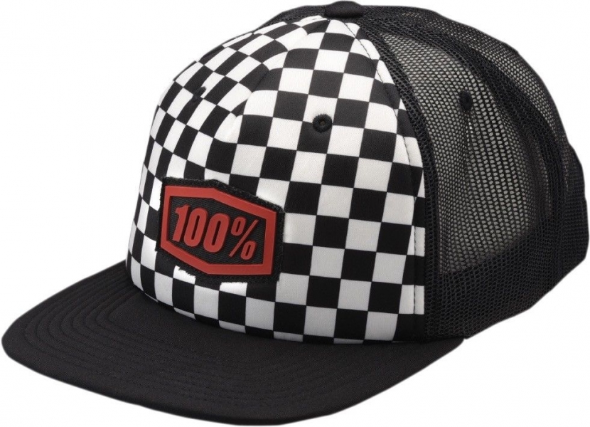 

100% Checkers Trucker Youth Hat (2018), Black