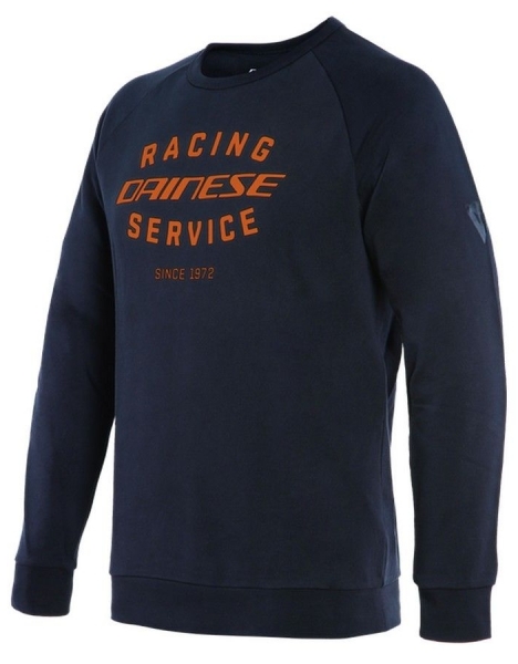 Dainese Paddock Sweatshirt Black Iris Flame Orange 55428