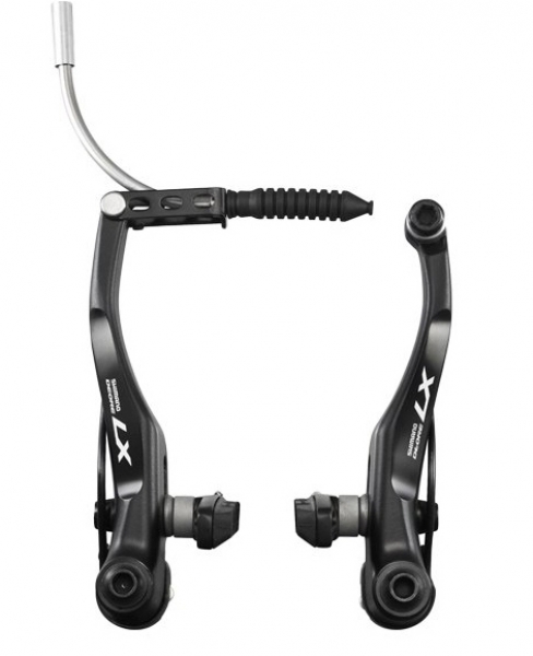 

Shimano Тормоз V-brake BR-T670 DEORE LX передний, картриджные колодки S70C (0), Black