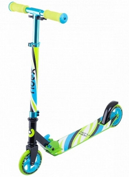 Самокат Ridex Flow 125 мм blue/green 2021 - купить в Москве