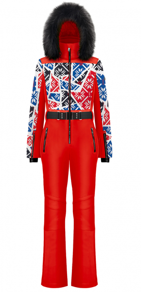 Горнолыжный комбинезон Poivre Blanc Комбинезон горнолыжный W24-0831-WO Print Scarlet Red - купить в Москве