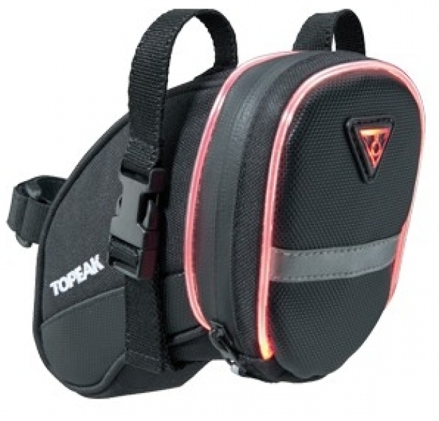 

Topeak AeroWedge iGlow подседельная сумка со светящейся окантовкой 0.5W с креплением, средний размер (0)