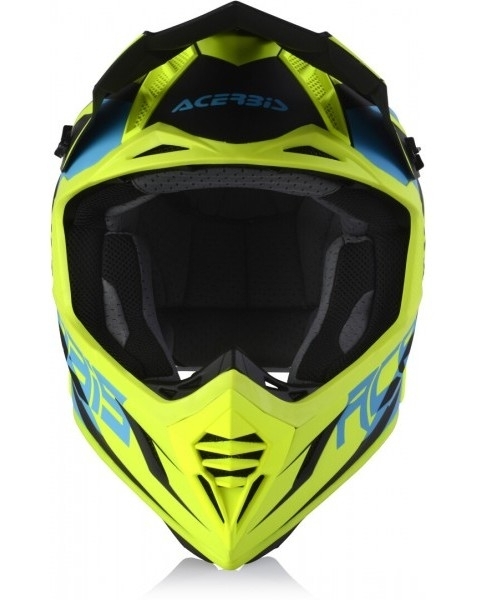 Мотошлемы Acerbis X-Track Light Blue/Fluo Yellow - купить в Москве