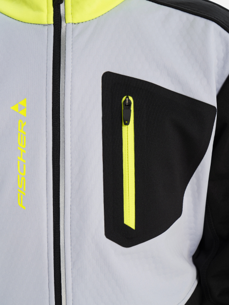 Куртку Fischer Softshell Warm Kids Black/Grey - купить в Москве