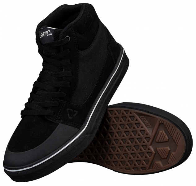 Велотуфли Leatt 1.0 Hi Flat Shoe, Black - купить в Москве