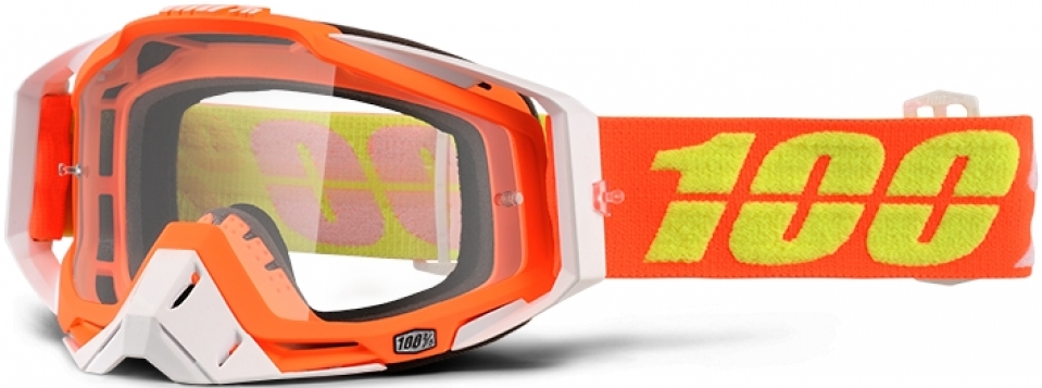 

100% Racecraft Razmataz Clear Lens (2017), Orange