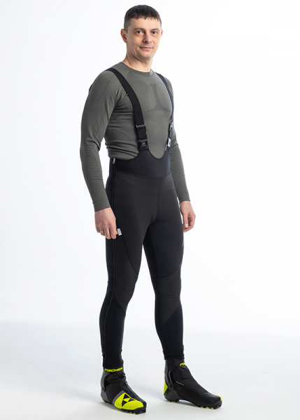 Спортивные штаны Loeffler Warm WS Bib Black - купить в Москве