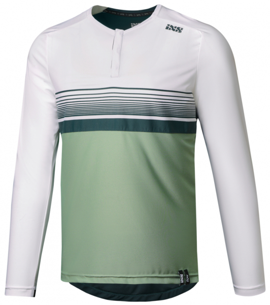 Велоджерси IXS Flow Lite 1.0 Henley, White/Sage - купить в Москве