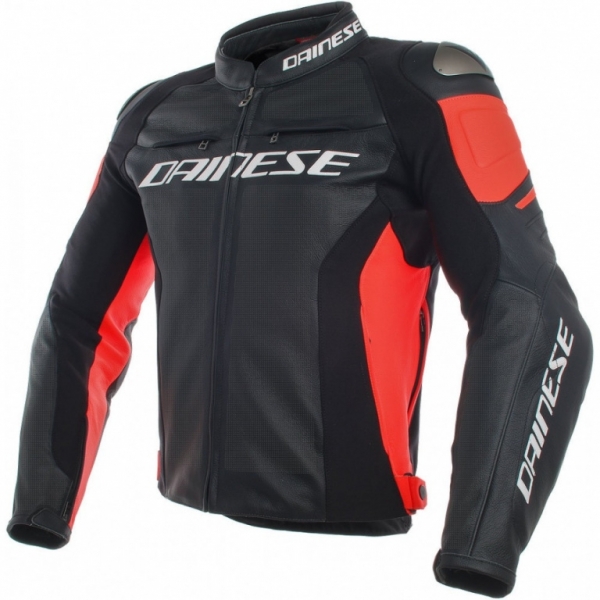  Dainese Racing 3 Perforated Black/Black/Fluo-Red 