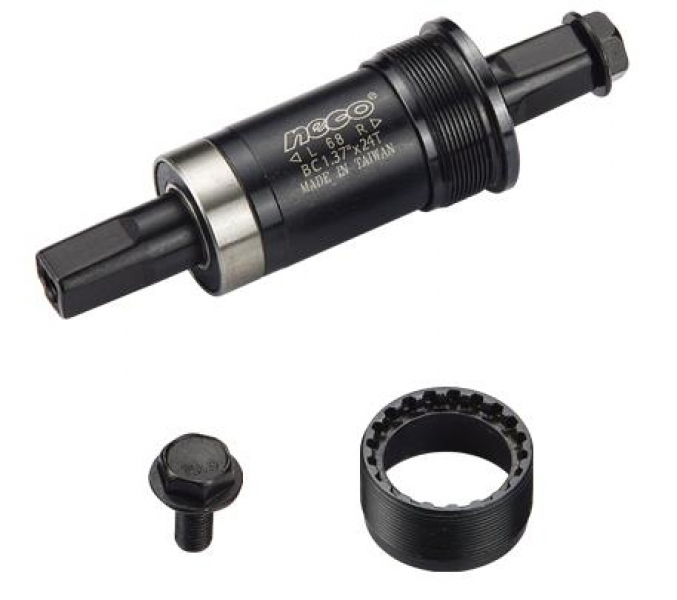 

Neco B910 под квадрат, BSA 1.37”x 24T, R/L. 68/118мм. Ось 10В21 (0), Black