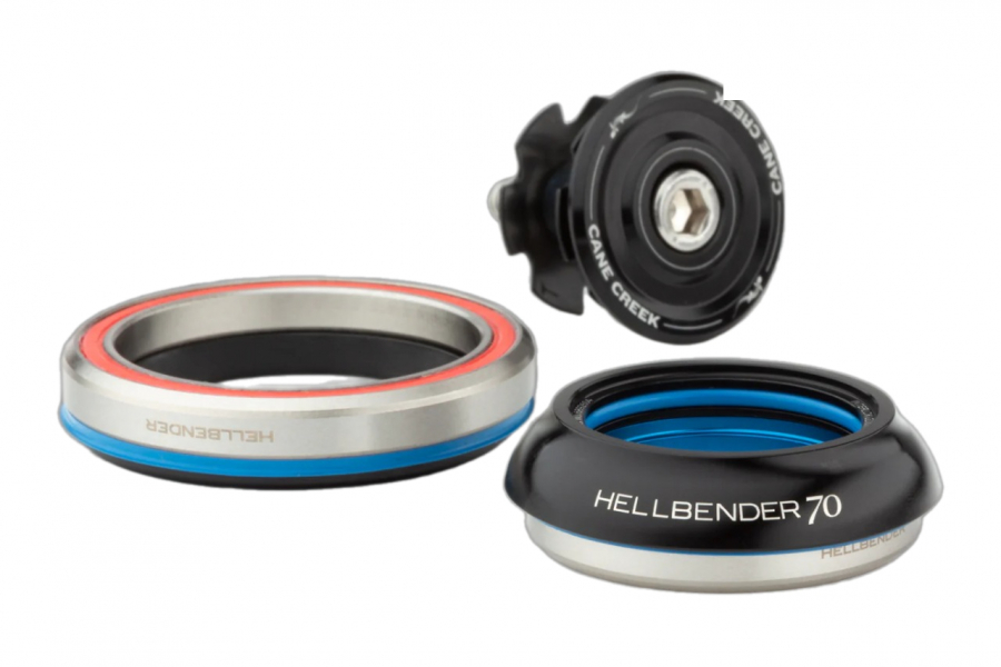 Рулевая колонка Cane Creek Рулевая колонка Hellbender 70 TPR-IS42/28.6/H9/IS52/40 Black (BAA1189K) - купить в Москве