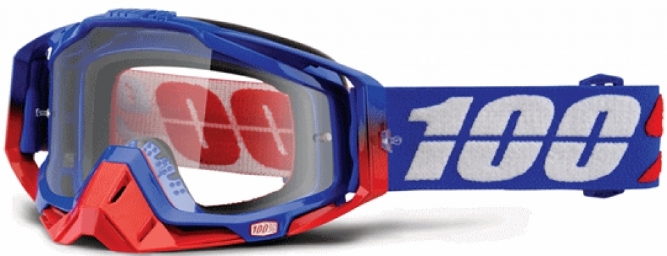 

100% Racecraft Republic Clear Lens (2016), Blue/red