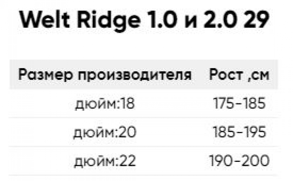    Welt Ridge 1.0 HD 29  2022