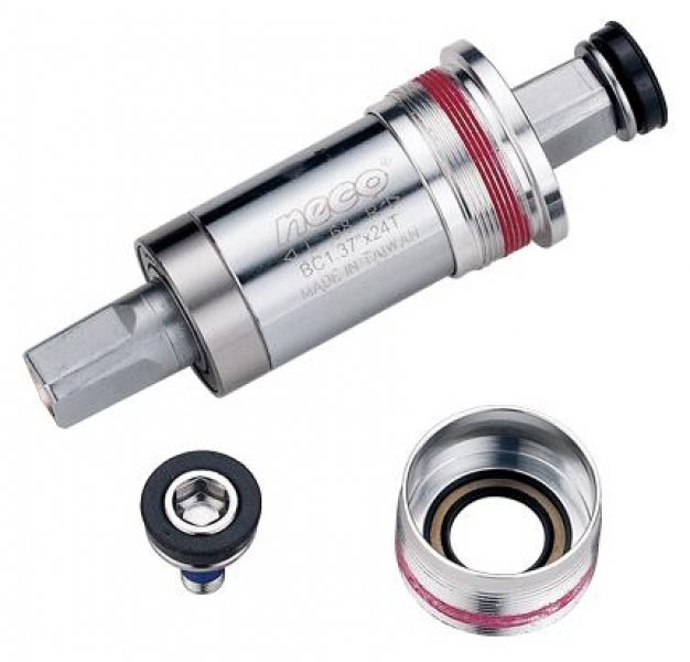 

Neco B920HAL под квадрат, BSA 1.37”x24T, R/L. 68/113,5мм. Ось полая, Cr-Mo (0), Silver