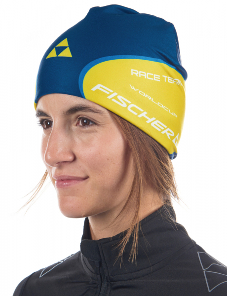 Шапку Fischer Nation Neonyellow/Darknavy - купить в Москве