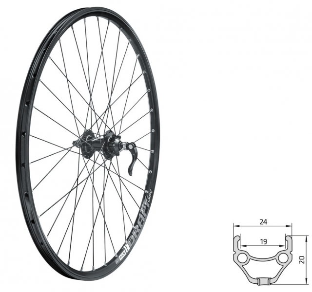 

Kelly's DRAFT DSC, 28/29", двойной обод 32Н (0), Black