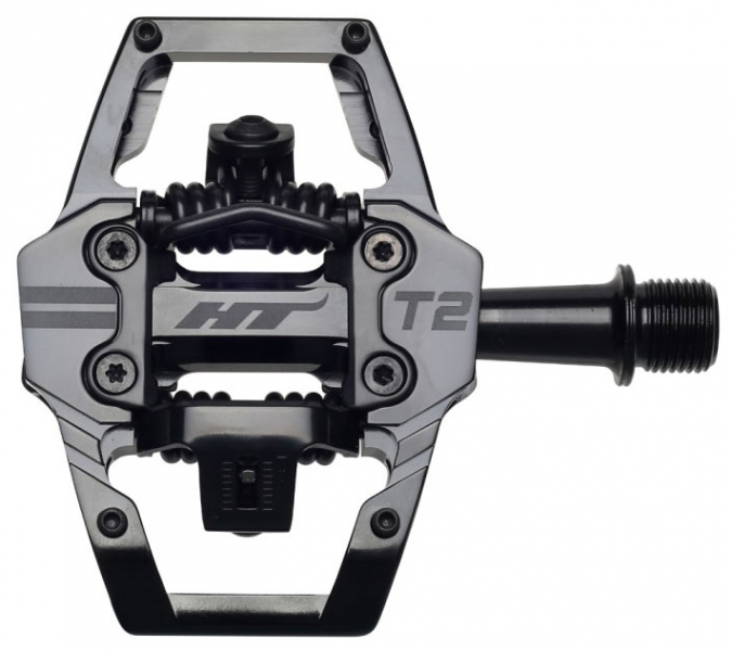 Педали HT Components T2 Stealth Black  - купить в Москве