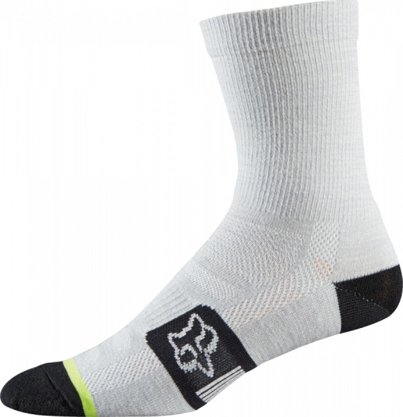 

Fox Merino Wool Socks (2016), Heather white