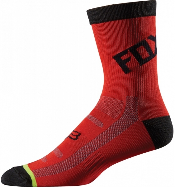 

Fox DH 6-inch Socks (2017), Red/black