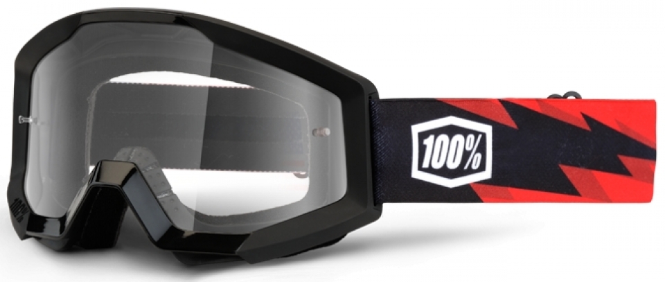 

100% Strata Moto Slash Clear Lens (2016), Black