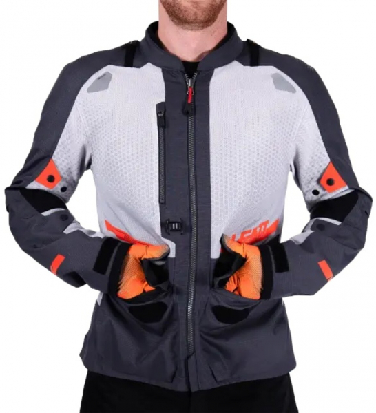 Текстильная мотокуртка Leatt ADV FlowTour 5.5 Jacket, Iron - купить в Москве