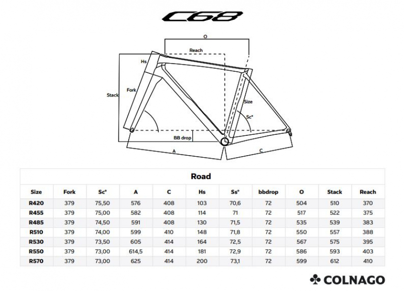    Colnago C68 Disc Ultegra Di2 12v W400 HRWH  2022