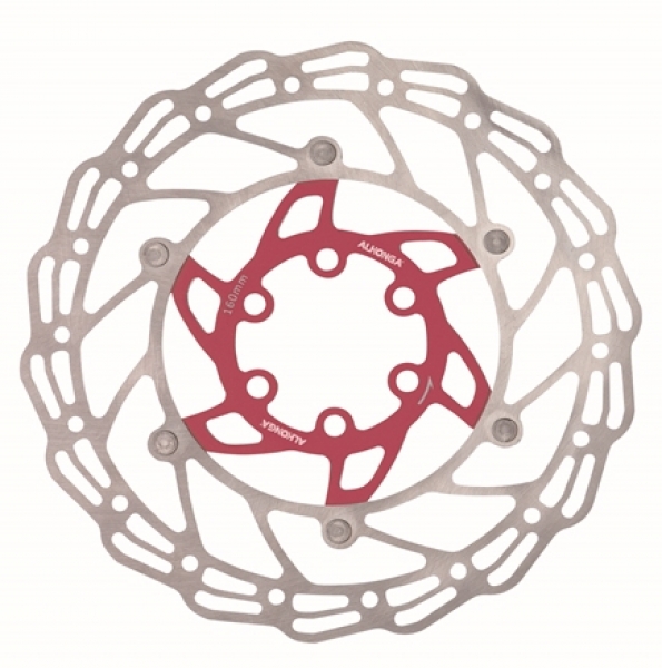 

Alhonga Диск тормозной 160мм (0), Silver/red
