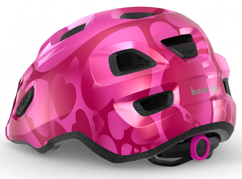 Велошлем Met Hooray Pink Hearts - купить в Москве