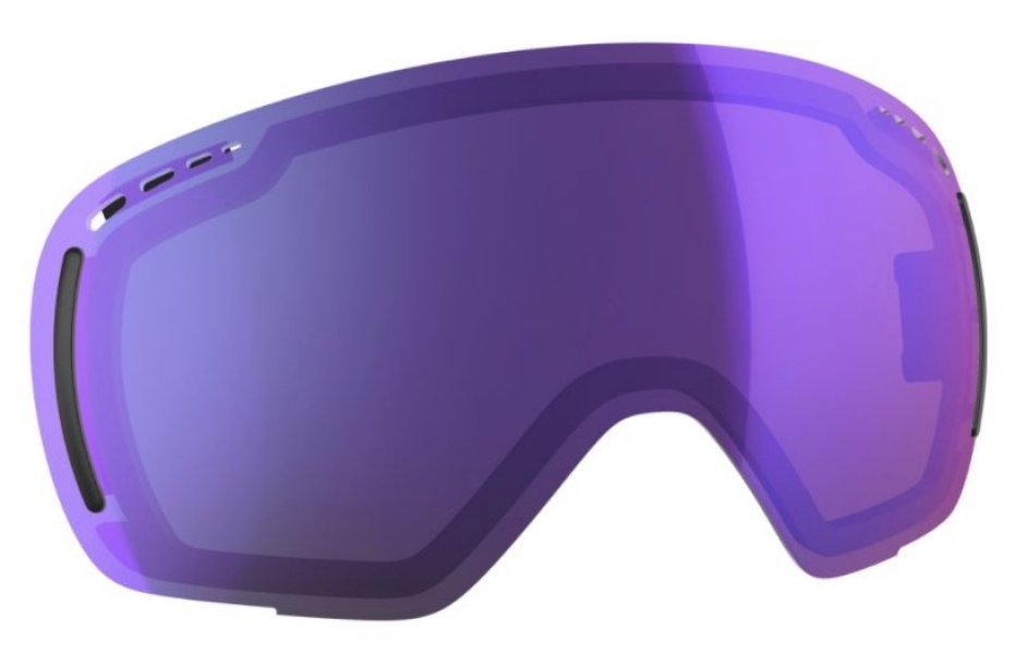 Линзу для горнолыжной маски Scott LCG Compact light sensitive blue chrome S2-S4 с чехлом - купить в Москве