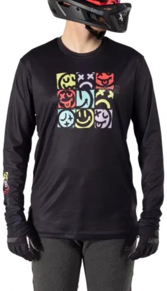 Велоджерси Leatt MTB Gravity 3.0 Jersey, Black  - купить в Москве