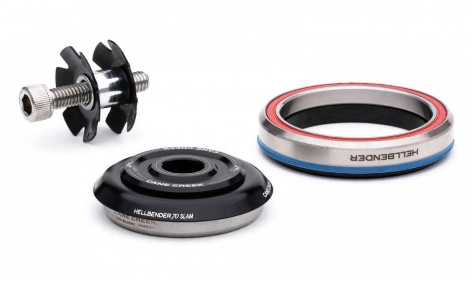 Рулевая колонка Cane Creek Рулевая колонка Hellbender 70 Slam TPR-IS41/28.6/H9/IS52/40 Black (BAA2161K) - купить в Москве