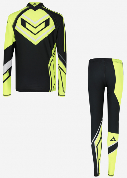 Беговой комбинезон Fischer Nordic Kids Black/Lime - купить в Москве