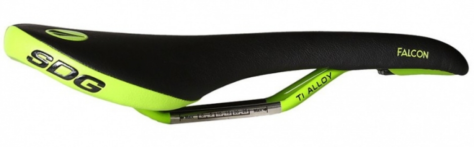Седло SDG Falcon Ti-Alloy Black/Green/Green - купить в Москве