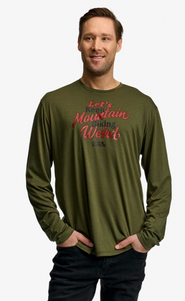 Футболка Race Face Keeping It Weird LS Tee Olive - купить в Москве