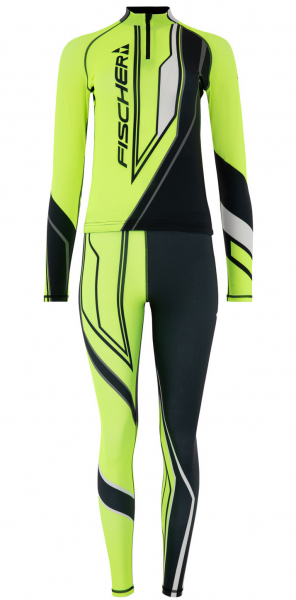 Горнолыжный комбинезон Fischer Nordic W Black/Lime - купить в Москве