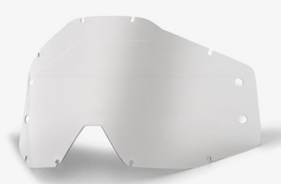 

100% Accuri Forecast Lens No Bumps w/mud Visor (2018), Clear