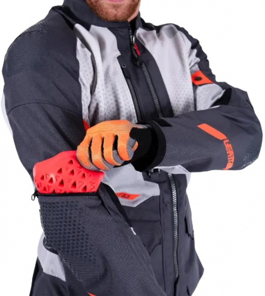 Текстильная мотокуртка Leatt ADV FlowTour 5.5 Jacket, Iron - купить в Москве
