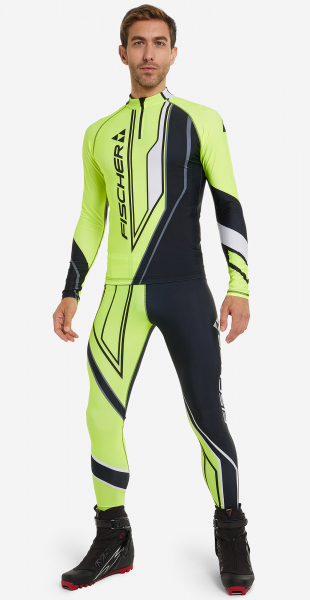 Горнолыжный комбинезон Fischer Nordic Black/Lime - купить в Москве