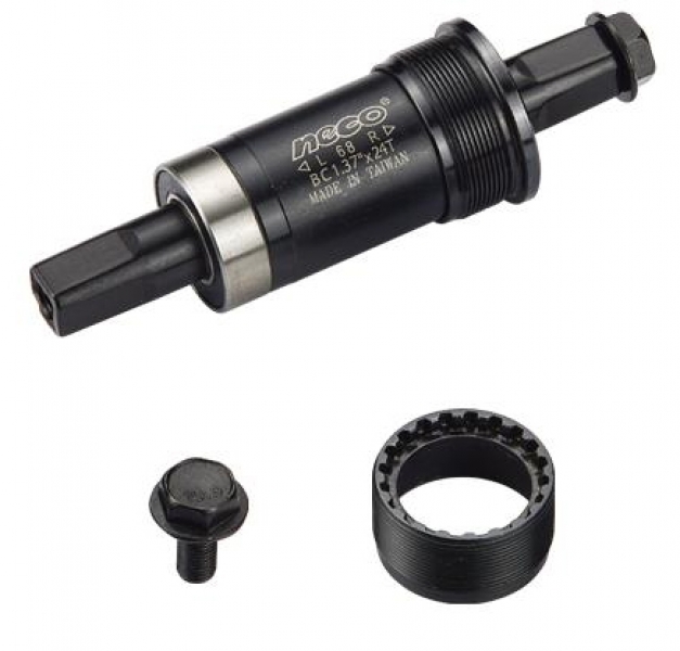 

Neco B910 под квадрат, BSA 1.37”x 24T, R/L. 68/122,5мм. Ось 10В21 (0), Black