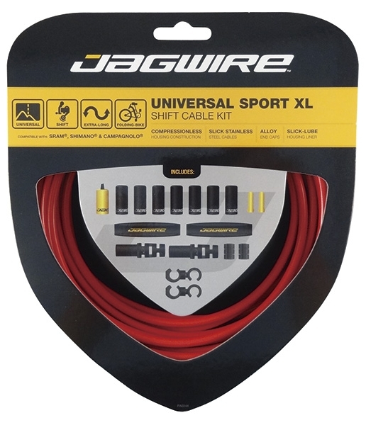 

Jagwire Тросы с оболочками для переключателей длинные комплект Universal Sport Shift XL (0), Red