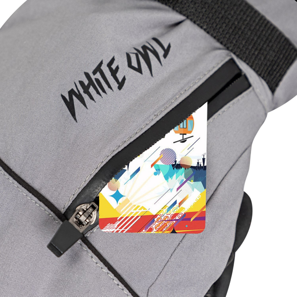 Горнолыжные перчатки и варежки White Owl Перчатки зимние 09-1550, серый с черным - купить в Москве