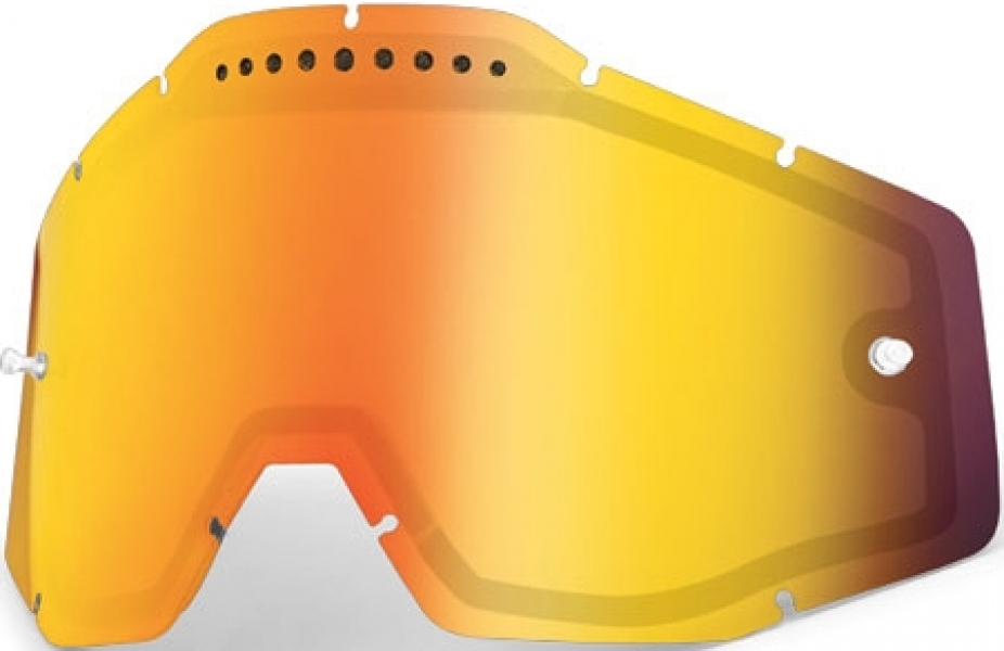 

100% Racecraft/Accuri/Strata Vented Dual Pane Lens Anti-Fog (2016), Orange
