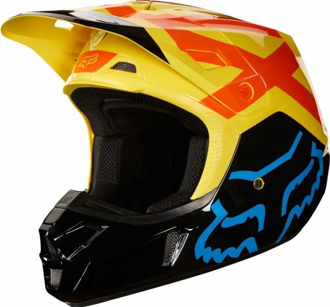 

Fox V2 Preme Helmet (0), Black/yellow