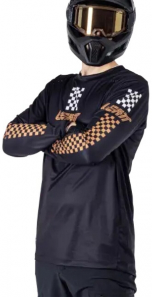 Велоджерси Leatt MTB Enduro 4.0 Jersey, Black  - купить в Москве